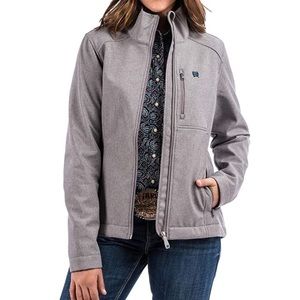 Cinch Bonded Softshell Jacket Gray Womens XXL